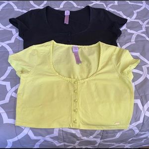 2 savage x fenty crop tops NWOT